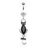 Sass Kitty Cat Belly Dangle - Dangling Belly Ring. Navel Rings Australia.