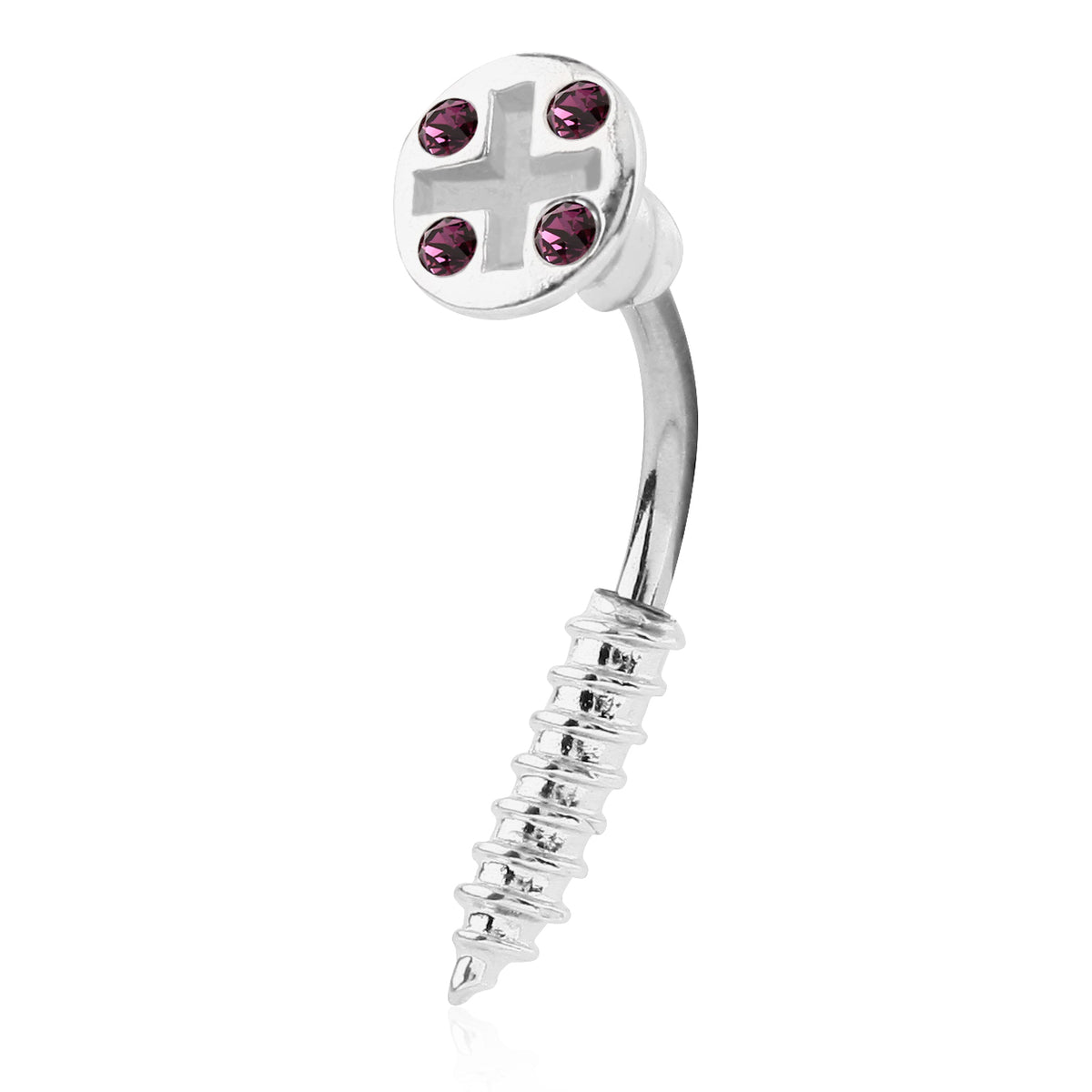 Screwed Belly Button Bar - Split Spinal Belly Bar. Navel Rings Australia.