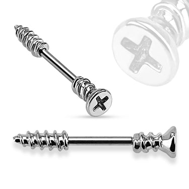 Nail Screw Bolt Nipple Barbell 316L Surgical Steel Nipple