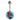 Ocean Spirit Seahorse Belly Bar - Basic Curved Barbell. Navel Rings Australia.