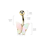 Seashell Butterfly Wings Navel Jewellery