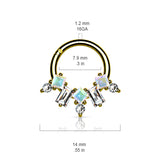 Priscilla Princess Septum Jewellery with Rose Gold Plating - Septum. Navel Rings Australia.