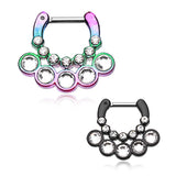 Adelaida Gem Septum Clicker - Septum. Navel Rings Australia.