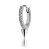 Single Short Spike Diamond Eternity Clicker Earring by Maria Tash in 18K White Gold