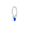 Lapis Single Short Spike Non-Rotating Earring by Maria Tash in White Gold