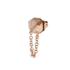 Chain Wrap Stud Earring by Maria Tash in 14K Rose Gold. Butterfly Stud.