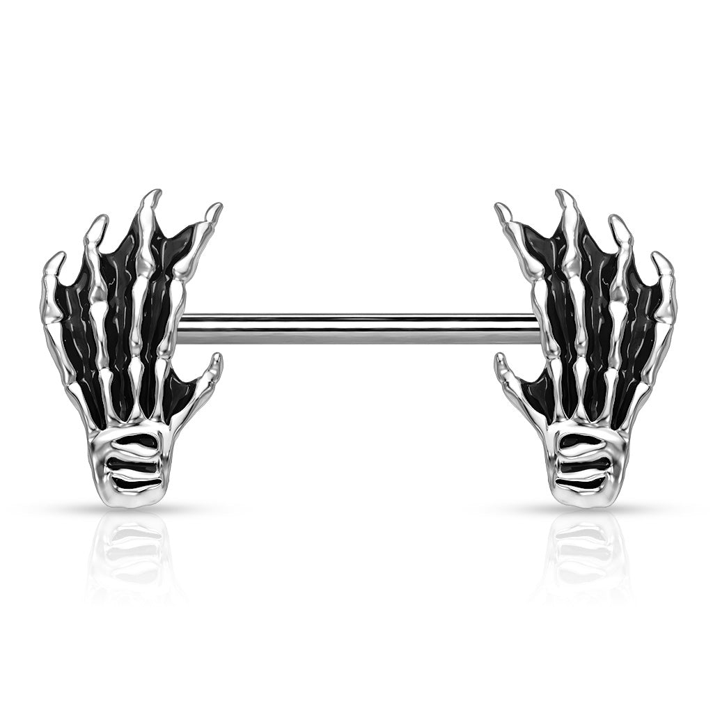 Boney Hands Nipple Bar - Nipple Ring. Navel Rings Australia.
