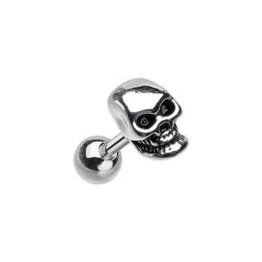 Classic Steel Skull Tragus and Cartilage 6mm,