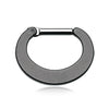 Classic Crescencia Loop Septum Clicker in Titanium