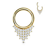 Niagara Falls Septum Ring in 14K Gold