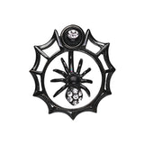 Orbital Metallic Spider Web Belly Button Ring - Orbital and Shield. Navel Rings Australia.