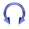 Metallic Spike Circular Body Jewellery - Circular Barbell / Horse Shoe. Navel Rings Australia.