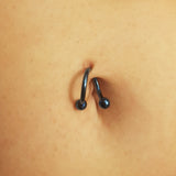 Titanium Spiral Twister Belly Ring Classics - Spiral Twister Twistie. Navel Rings Australia.
