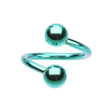 Titanium Spiral Twister Belly Ring Classics - Spiral Twister Twistie. Navel Rings Australia.