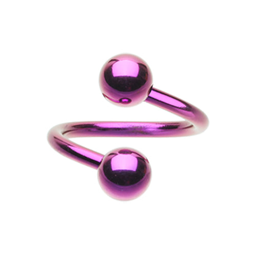 Titanium Spiral Twister Belly Ring Classics - Spiral Twister Twistie. Navel Rings Australia.