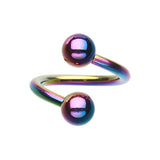 Titanium Spiral Twister Belly Ring Classics - Spiral Twister Twistie. Navel Rings Australia.