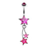 Seeing Stars Belly Dangle - Dangling Belly Ring. Navel Rings Australia.
