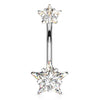 Ice Star Solitaire Belly Bar