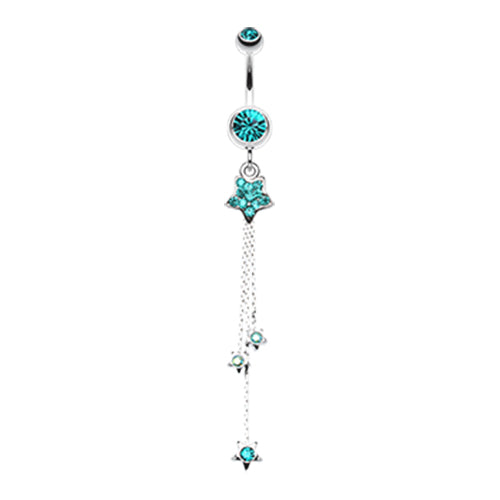 Orions Shooting Star Belly Dangle - Dangling Belly Ring. Navel Rings Australia.