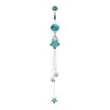 Orions Shooting Star Belly Dangle - Dangling Belly Ring. Navel Rings Australia.