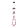 Gravitational Star Journey Belly Ring - Dangling Belly Ring. Navel Rings Australia.
