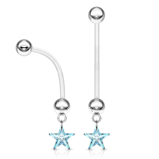 A Star is Born Maternity Belly Bar - Maternity Belly Ring. Navel Rings Australia.