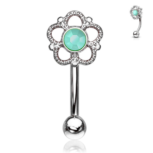 16g Petite Eleanor Reverse Navel Ring - Reverse Top Down Belly Ring. Navel Rings Australia.