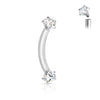 16g Petite Internally Threaded Star Navel Ring