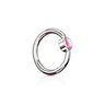 FLAT Opal Captive Belly Rings in Steel - Captive Belly Ring. Navel Rings Australia.