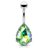 La Femme Teardrops Belly Bar - Fixed (non-dangle) Belly Bar. Navel Rings Australia.