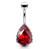 La Femme Teardrops Belly Bar - Fixed (non-dangle) Belly Bar. Navel Rings Australia.