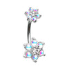 Retro Flower Burst Belly Bar