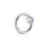 FLAT Gem Captive Belly Rings in Steel - Captive Belly Ring. Navel Rings Australia.