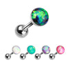 Classic Opal Stud Body Jewellery. Labret, Monroe, Tragus and Cartilage Earrings.