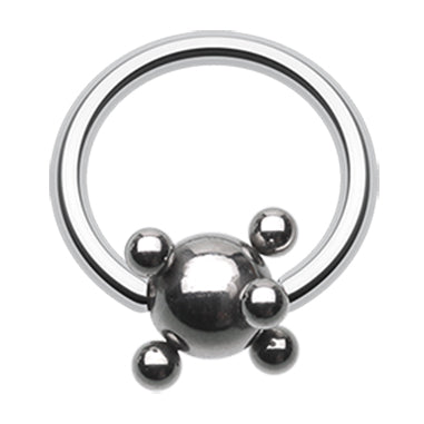 Studded Ball Captive Belly Ring - Captive Belly Ring. Navel Rings Australia.