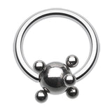 Studded Ball Captive Belly Ring - Captive Belly Ring. Navel Rings Australia.