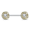 La Fusión Nipple Jewellery with Gold Plating