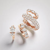 2mm Diamond Princess Earring by Maria Tash in Yellow Gold - Earring. Navel Rings Australia.