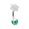 Summertime Daisy Split Navel Bar