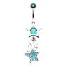 The Super Star Belly Button Ring - Dangling Belly Ring. Navel Rings Australia.