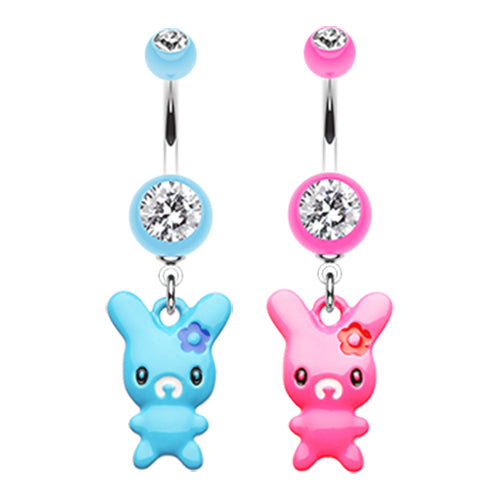 Lola Bunny Belly Ring - Dangling Belly Ring. Navel Rings Australia.