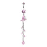 Bonnie Butterfly Belly Dangle - Dangling Belly Ring. Navel Rings Australia.