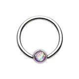 Classique Opal Captive Belly Rings - Captive Belly Ring. Navel Rings Australia.
