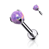 Mystic Opal Internally Threaded Body Jewellery. Labret, Monroe, Tragus and Cartilage Earrings.