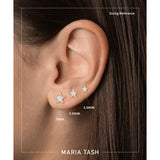 Diamond Star Earstud by Maria Tash in 18K Yellow Gold. Butterfly Stud. - Earring. Navel Rings Australia.