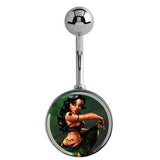 Flirty Tattoos Belly Bar - Basic Curved Barbell. Navel Rings Australia.