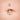 14K Rose Gold Teardrop Gem Belly Rings - Basic Curved Barbell. Navel Rings Australia.