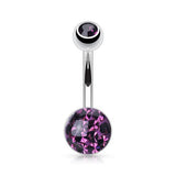 Austrian Ferido Motley™ Belly Ring - Basic Curved Barbell. Navel Rings Australia.