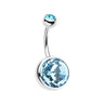Giant Gem Press Fit Bananabells - Basic Curved Barbell. Navel Rings Australia.