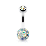 Austrian Ferido Motley™ Belly Ring - Basic Curved Barbell. Navel Rings Australia.